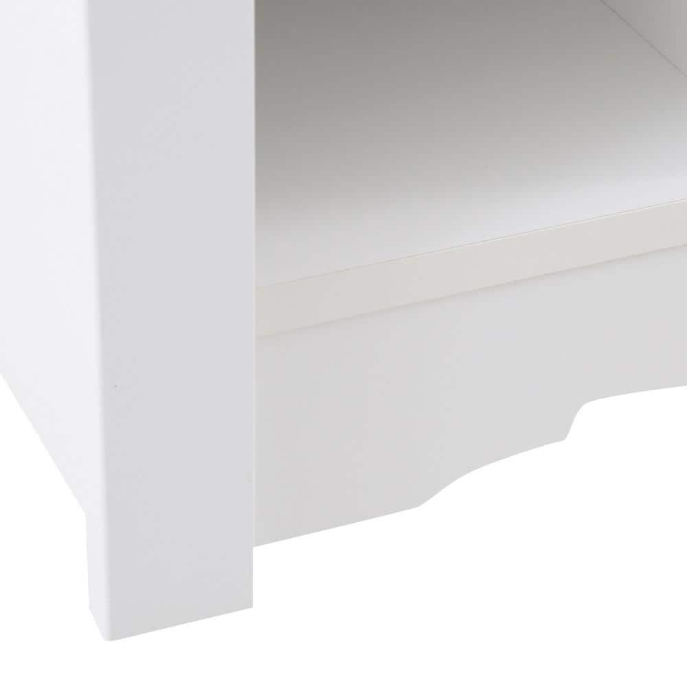 18 pair Shoe Storage Cubbie Bench White - Prepac: Mudroom Organizer, Fits Size 13