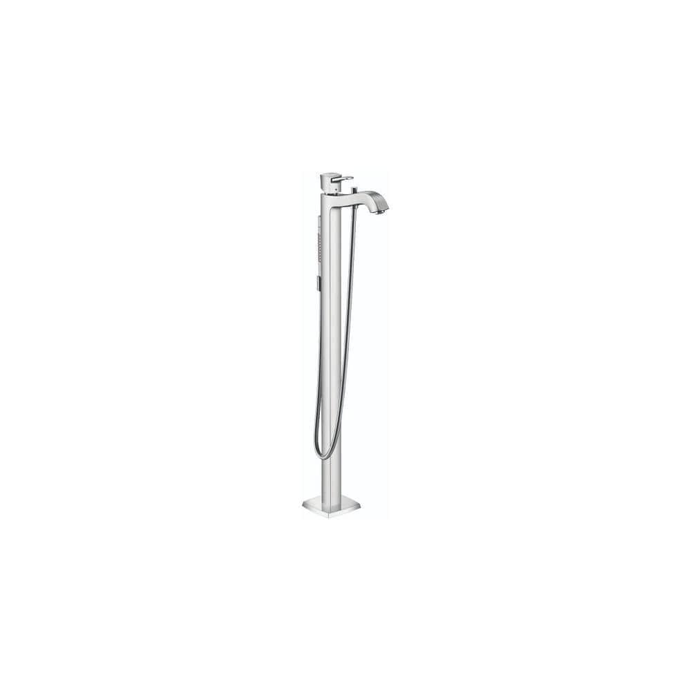 Metropol Classic Single Handle Floor Mounted Freestanding Tub Filler Trim with Hand Shower