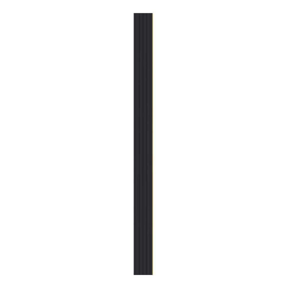 VEVOR Wood Slat Acoustic Panels, 8 PCS 96 x 6 inch, WPC Accent Wooden Wall Panels for Modern Interior Wall, Faux Wood Wall Board Panels for Stylish Decor and Noise Reduction, Matte Black