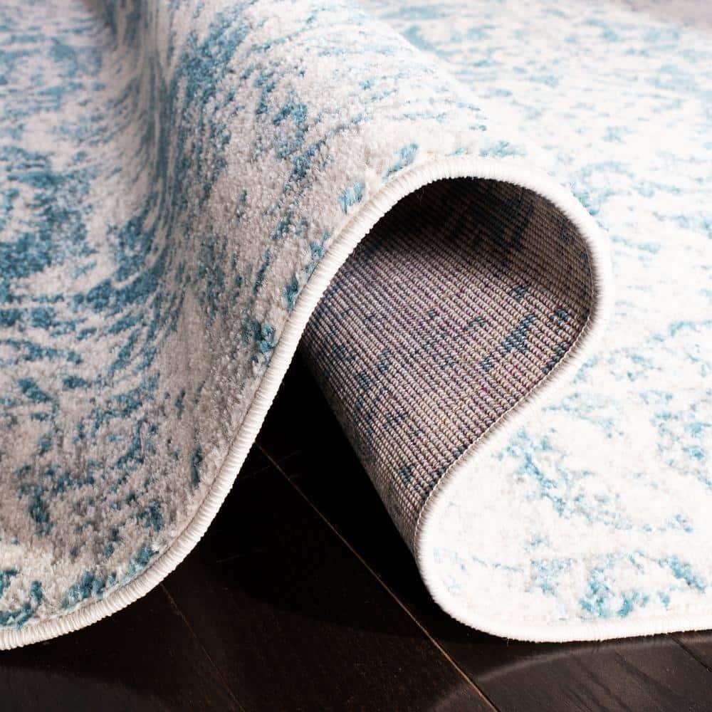 Madison MAD603 Power Loomed Indoor Area Rug - Teal/Ivory - 8'x10' - Safavieh