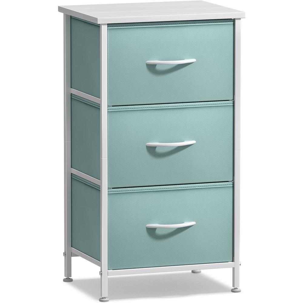 Sorbus Sorbus 3 Drawers Nightstand with Steel Frame and Wood Top