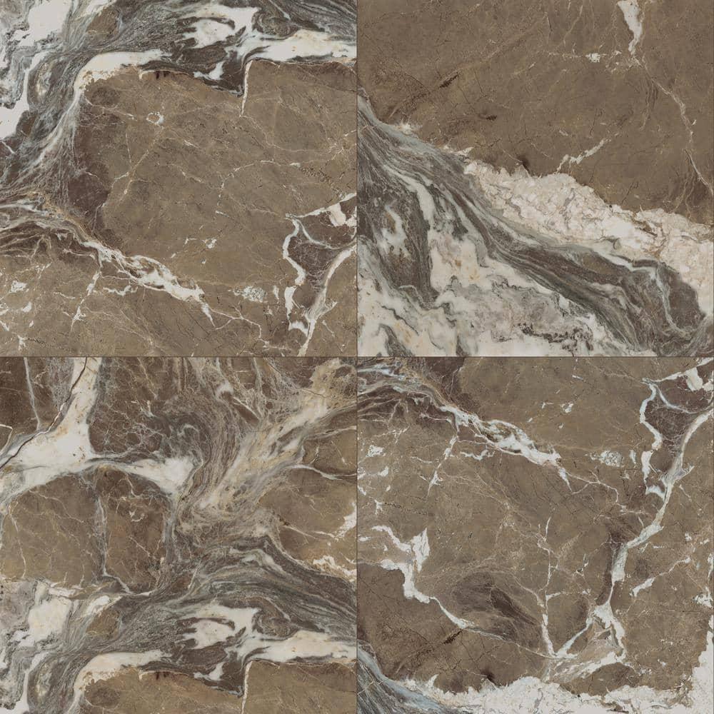 Signature 47.24 In. X 47.24 In. Marble Look Satin Porcelain Floor And Wall Tile (30.98 Sq. Ft. / Case)