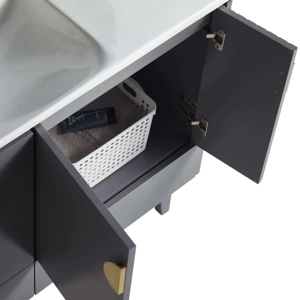 Saimah 48'' Single Bathroom Vanity with Ceramic Top