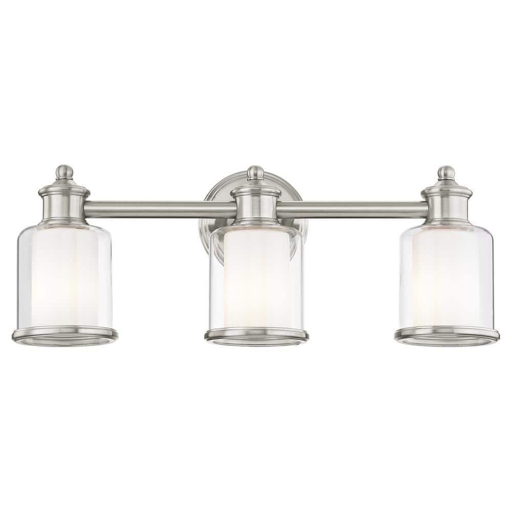 Livex Lighting Middlebush 3 - Light Vanity in  Brushed Nickel