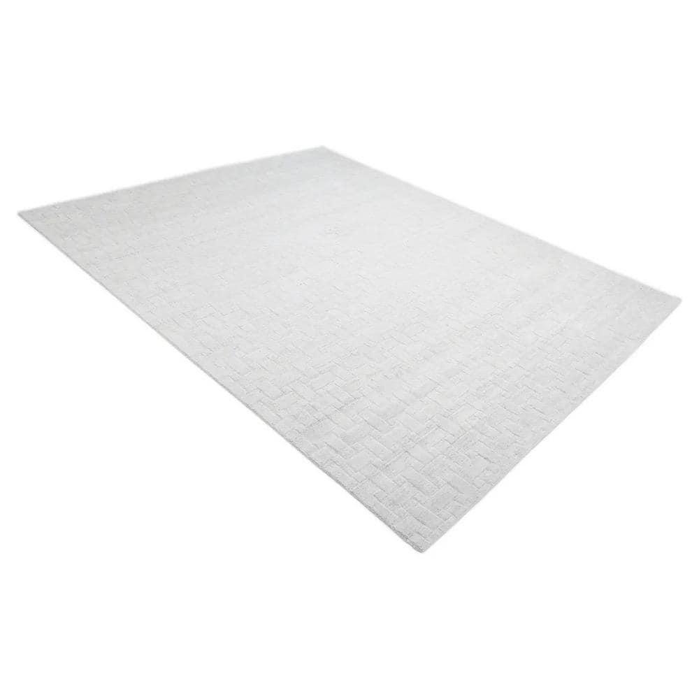 Brena Hand-Loomed Wool-Blend Rug - Ivory / 5' x 8'