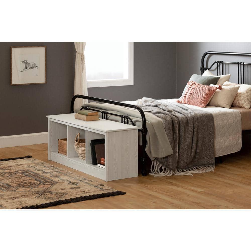 South Shore Fernley, Bedroom Bench, White Pine
