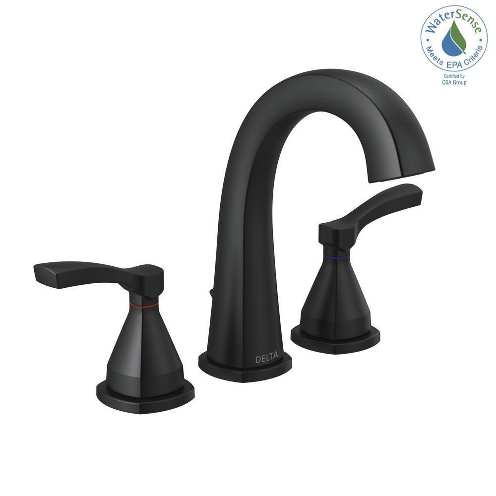 Stryke Widespread Bathroom Faucet with Drain Assembly and DIAMOND™ Seal Technology