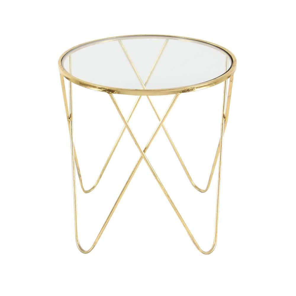 Mercer41 Minehead Glass Top Nesting Tables