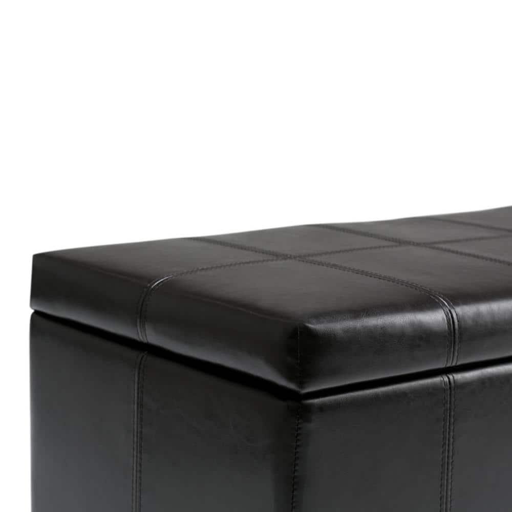 Dover Faux Leather Ottoman