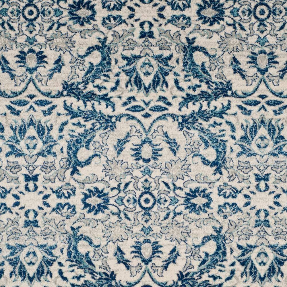 SAFAVIEH Evoke Ksenija Floral Vines Area Rug, Ivory/Blue, 9' x 12'