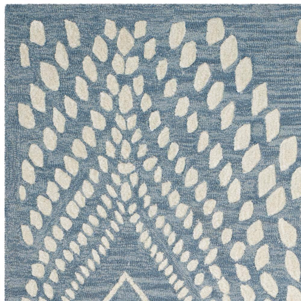 Bella BEL126 Hand Tufted Area Rug - Blue/Ivory - 5'x8' - Safavieh.