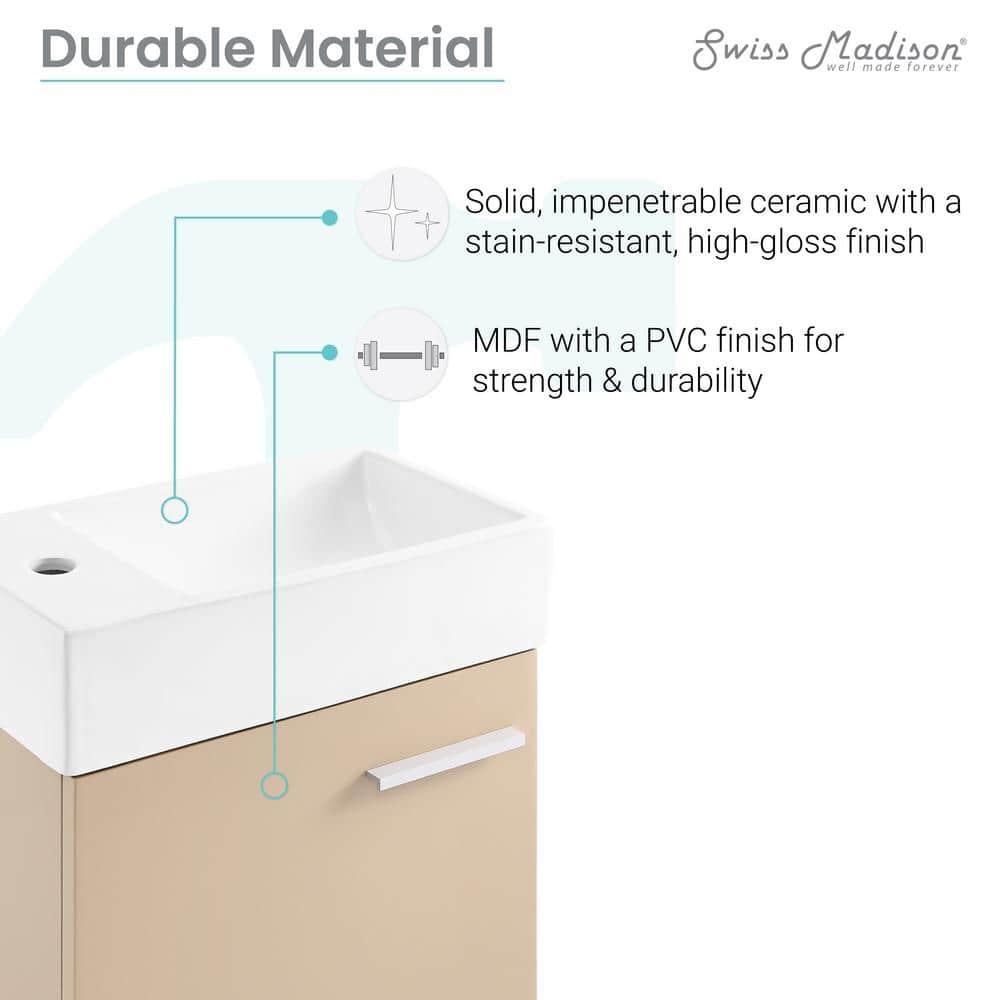 Colmer 18" Wall-Mounted Bathroom Vanity