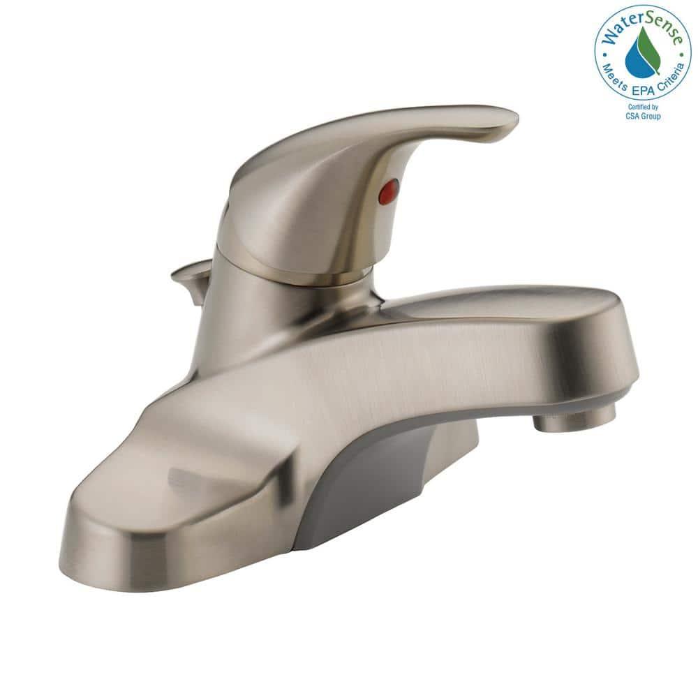 Core Centerset Bathroom Faucet with Drain Assembly, 2-handle Bathroom Sink Faucet