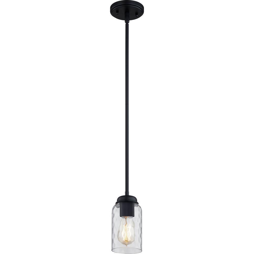 Quoizel Lighting Blanche 1 - Light Pendant in  Matte Black