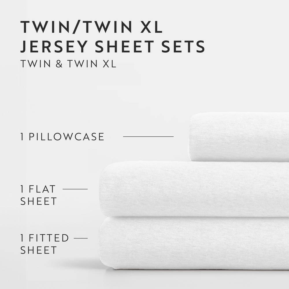 4 Piece 100% Cotton Jersey Knit Sheet Sets