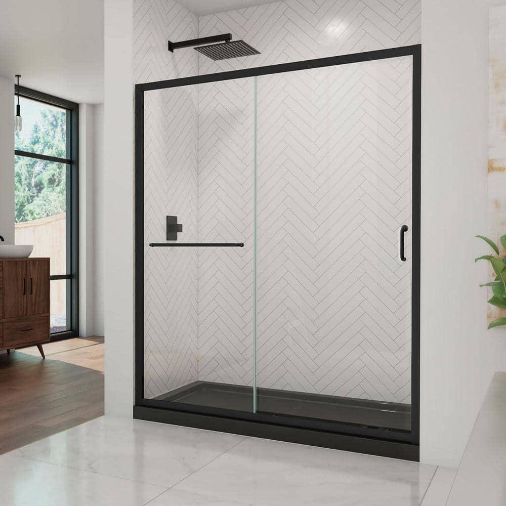 Infinity-Z 60" W x 74.75" H Framed Sliding Shower Kit