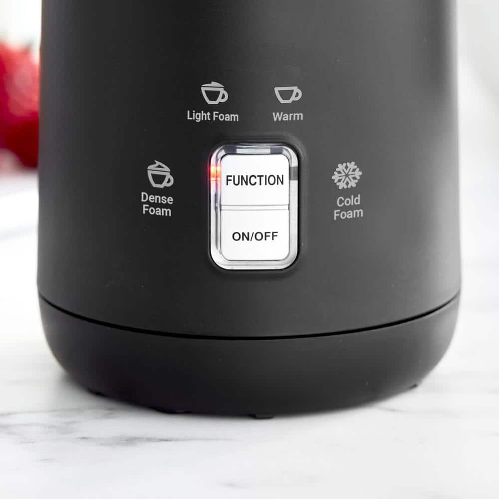 GreenLife GreenLife 10oz Electric Milk Frother, 4-in-1 Hot and Cold Milk Warmer and Steamer, PFOA / PFAS Free