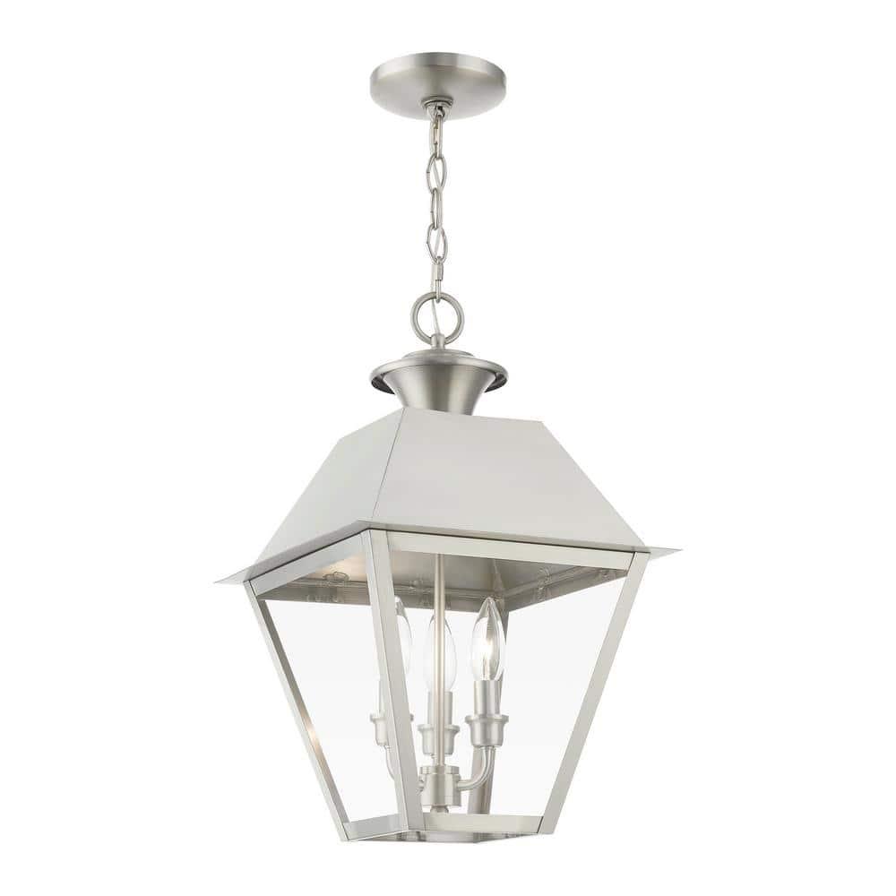 Livex Lighting Wentworth 3 - Light Pendant in  Brushed Nickel