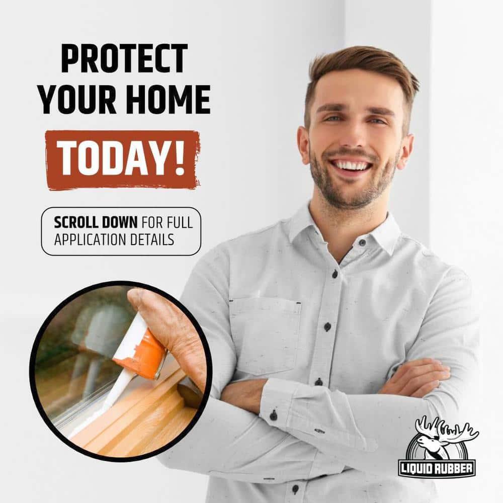 10.2 oz. White, Caulk - Hybrid Adhesive and Protective Sealant, Synthetic Rubber (1-Pack)
