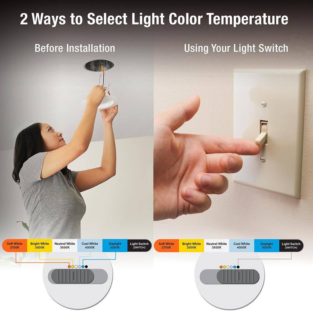 Feit 3019406 0.83 in. 75W LED Recessed Downlight, White