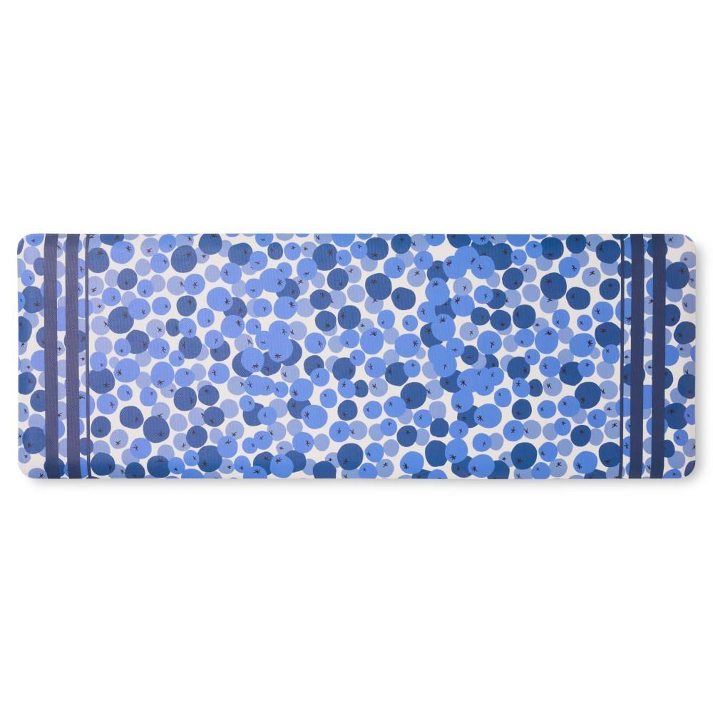 Sur La Table Kitchen Essentials SUR LA TABLE KITCHEN ESSENTIALS Fresh Blueberries Fruit Kitchen Mat Blue/White