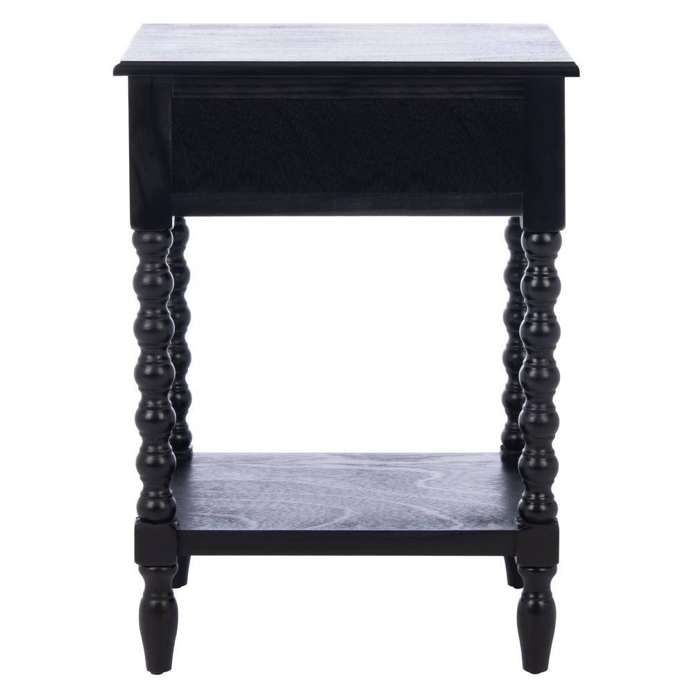 Dakota Fields Solid Wood Top End Table with Storage
