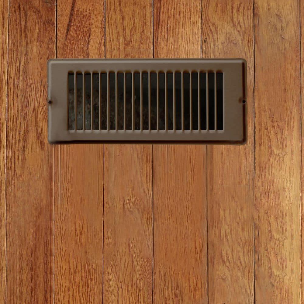 Brown Steel Floor Register for Mobile Homes and RVs