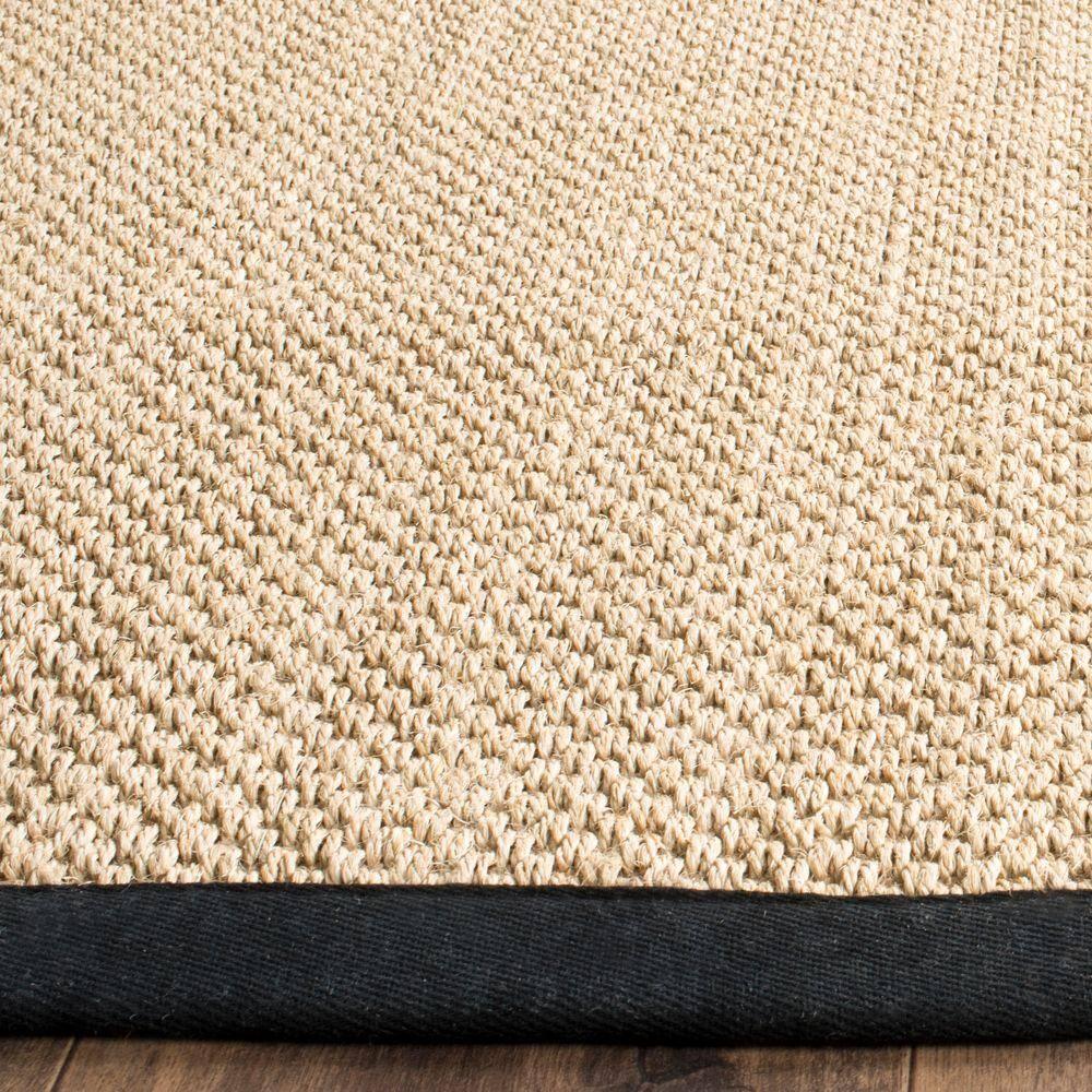 Natural Fiber NF141 Power Loomed Indoor Accent Rug - Maize/Black - 3'x5' - Safavieh.