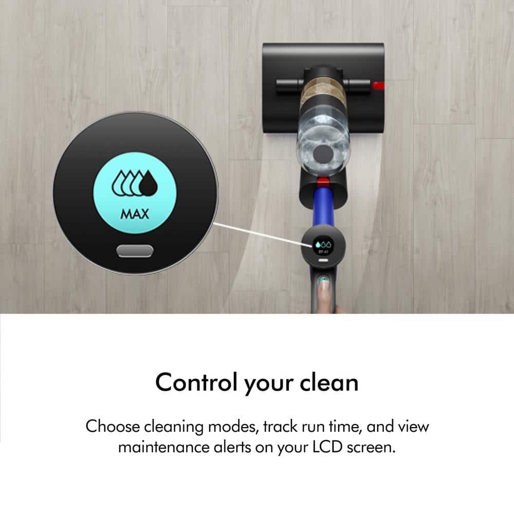 Dyson WashG1 Wet Cleaner Matte Black/Blue: Bagless, Battery-Powered, 4 Speeds, Hardwood & Hard Floor, 2-Year Warranty