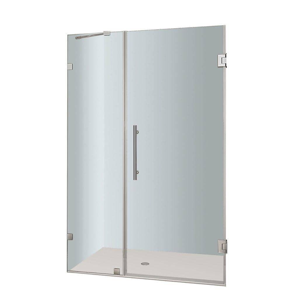 Nautis 41" x 72" Hinged Frameless Shower Door
