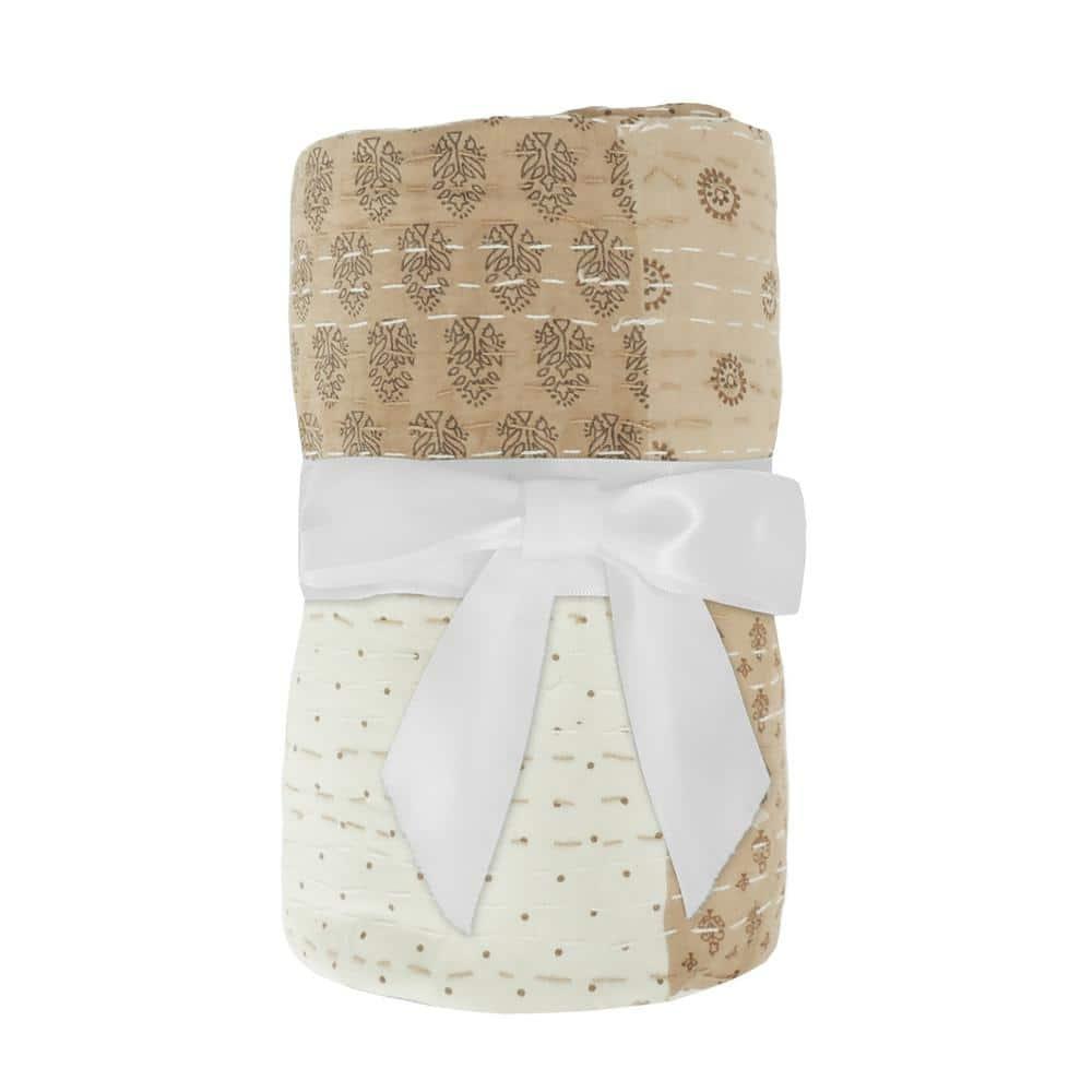 Rajani Home Advika Handmade Kantha Cotton Throw Blanket