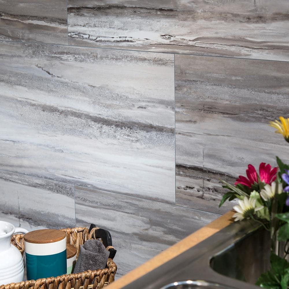 Palisade 25.6 in. x 14.8 in. Interlocking Vinyl Waterproof Wall Tiles