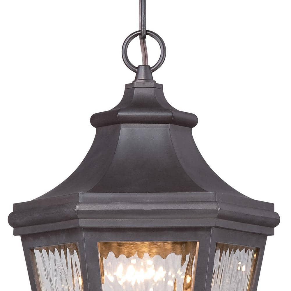 Minka Lavery Hanford Pointe Oil Rubbed Bronze 1 Light Outdoor LED Chain Hung Lantern by