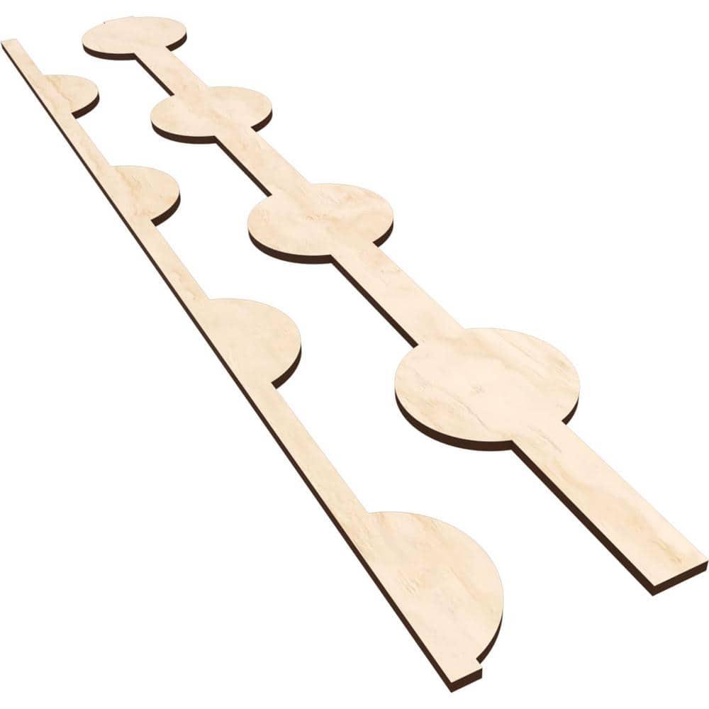 Ekena Millwork Bridgeport Adjustable Wood Decorative Slat Wall Panel Kit