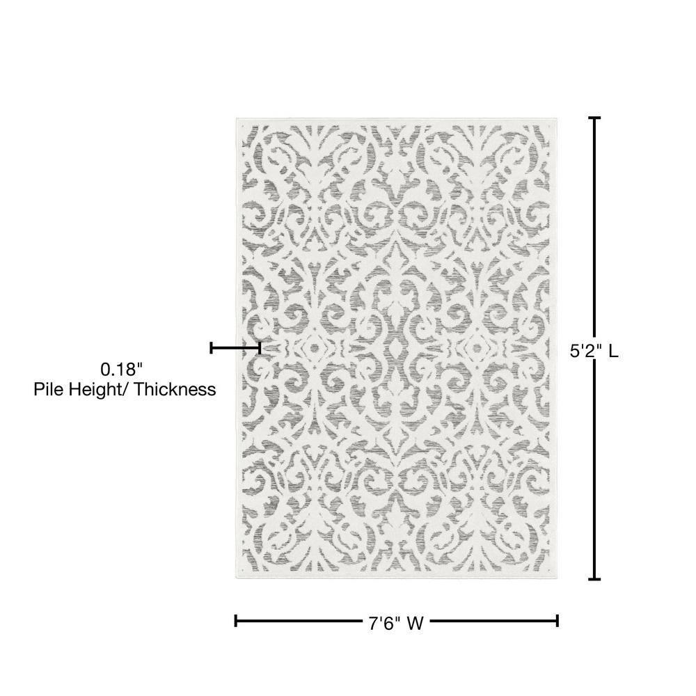 My Texas House Ladybird Natural Gray High Low Indoor Outdoor Rug