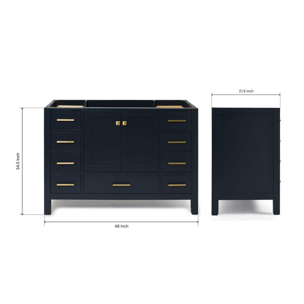 Ariel A049s-Bc Cambridge 48" Single Free Standing Vanity Cabinet Only - Blue