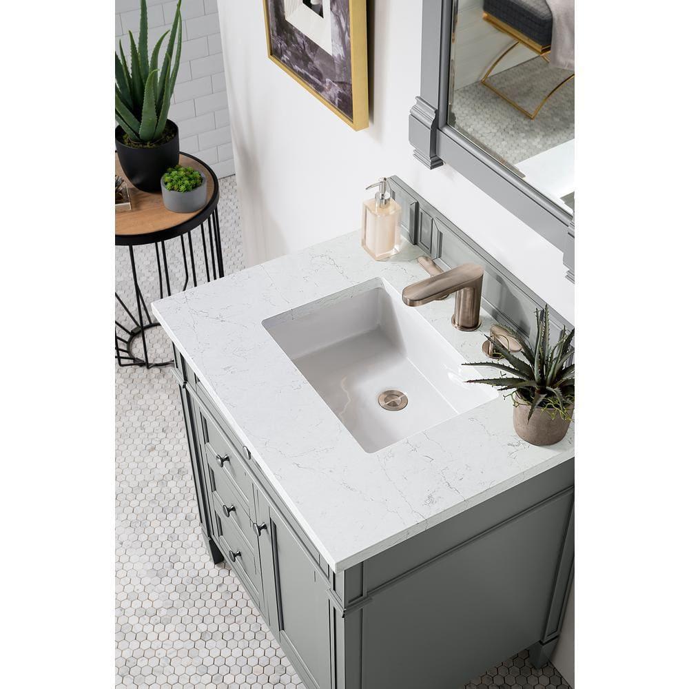 Urban Gray Plywood Single Vanity with Backsplash