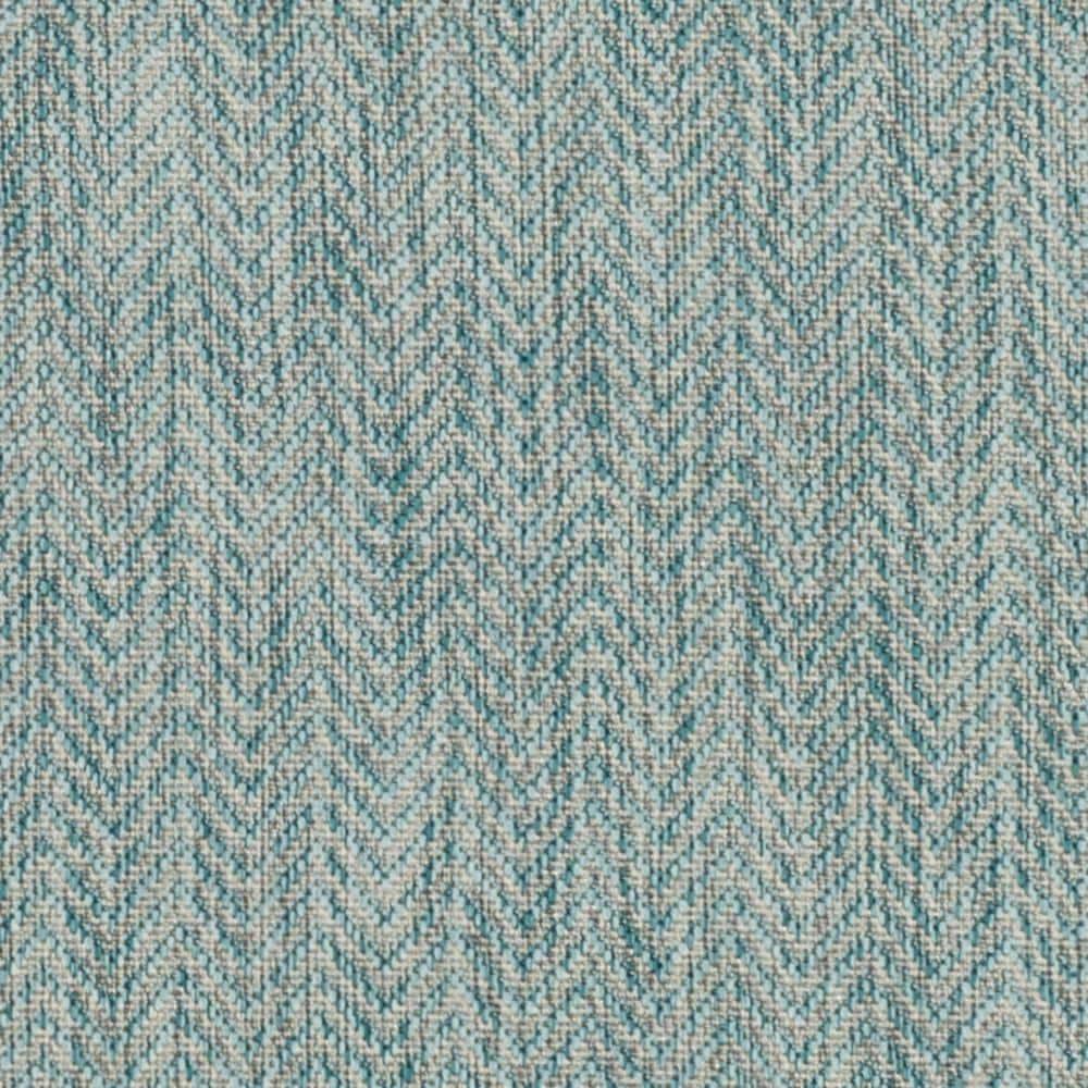 Courtyard CY8022 Power Loomed Indoor and Outdoor Runner Rug - Aqua/Grey - 2'3"x8' - Safavieh