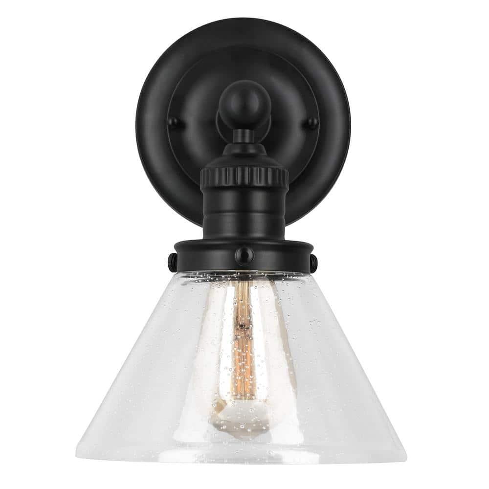 Design House  Augustin Wall Light in Matte Black