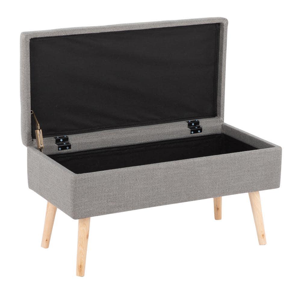 Mercury Row® Beyers Fabric Upholstered Storage Bench