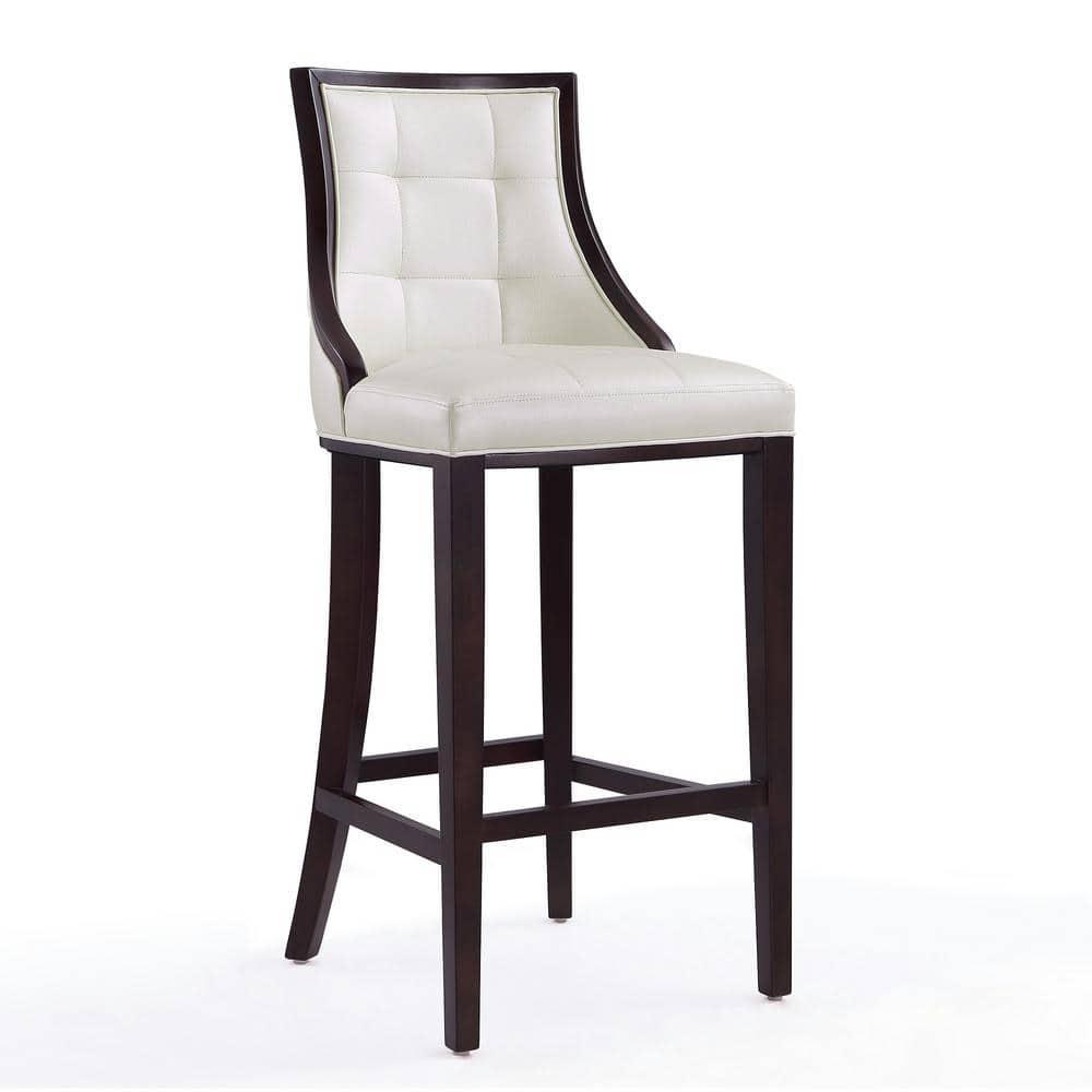 Set of 3 Fifth Avenue 31.5" Beech Wood Barstools with Footrest - Manhattan Comfort
