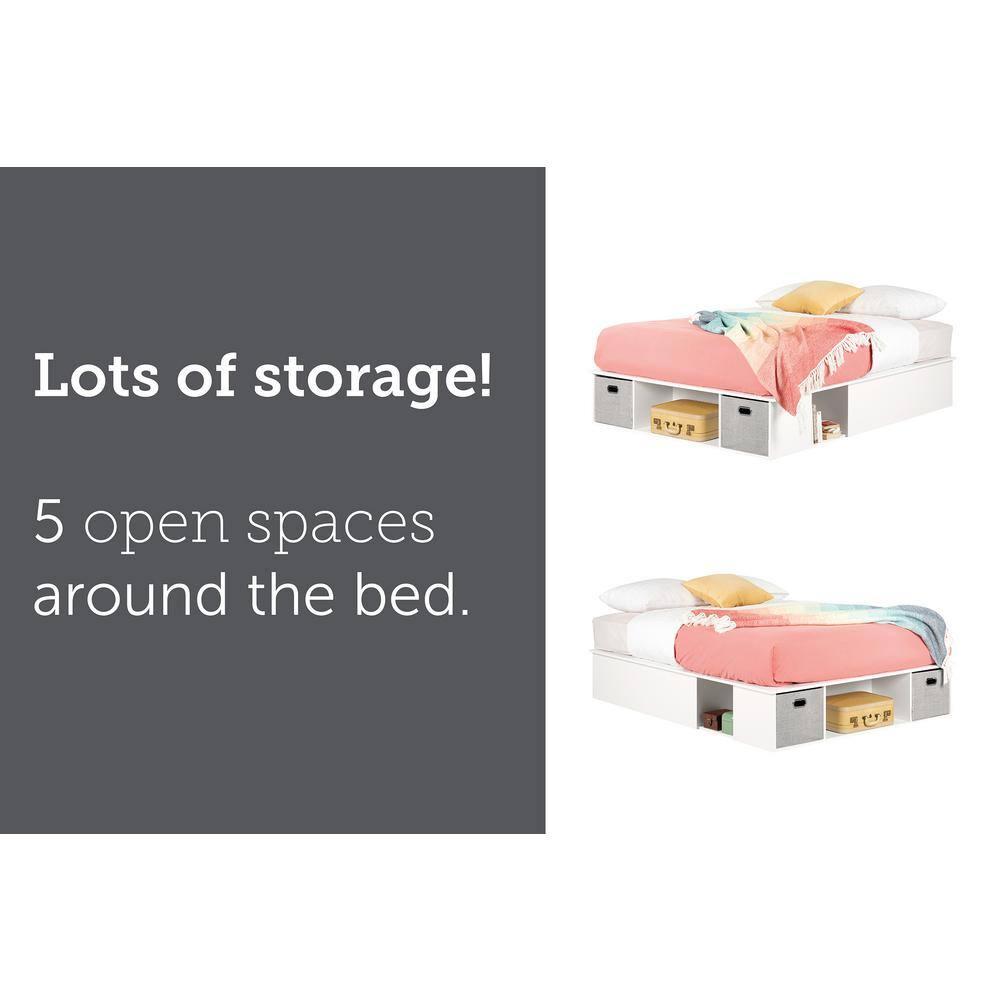 Vito Contemporary Storage Bed With Baskets