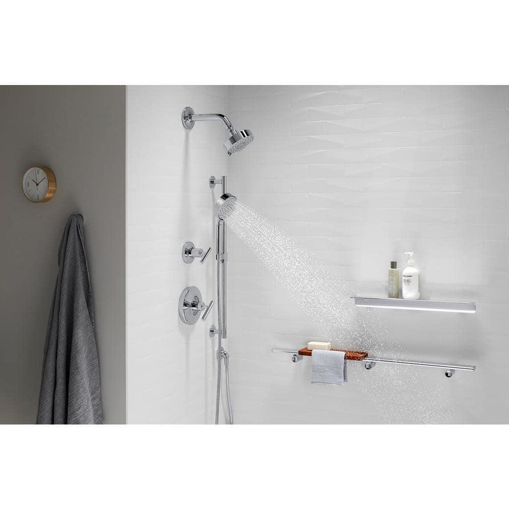 Kohler Purist 2.5 Gpm Multifunction Wall Mount Showerhead, Three Spray Settings, 5.5" High Pressure Spray Head