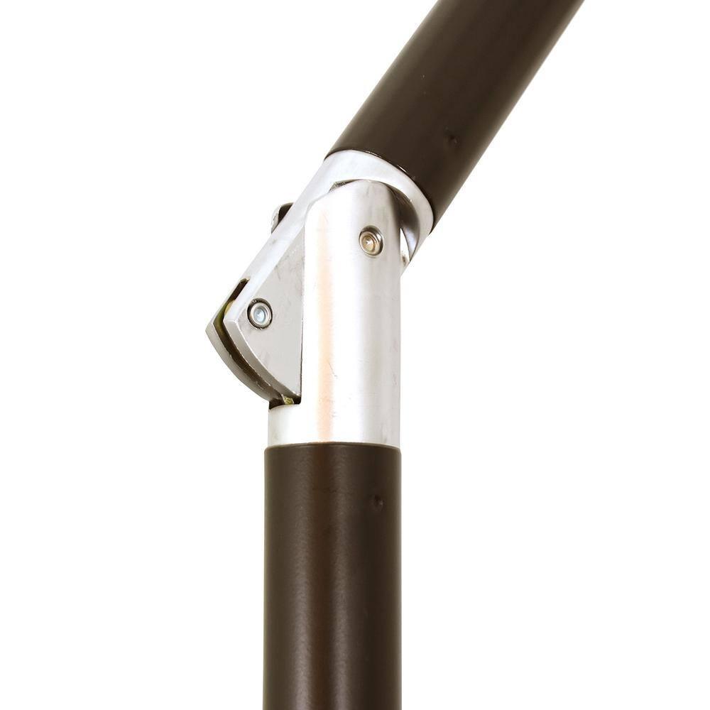 11 ft. Fiberglass Collar Tilt Double Vented Patio Umbrella in Frost Blue Olefin