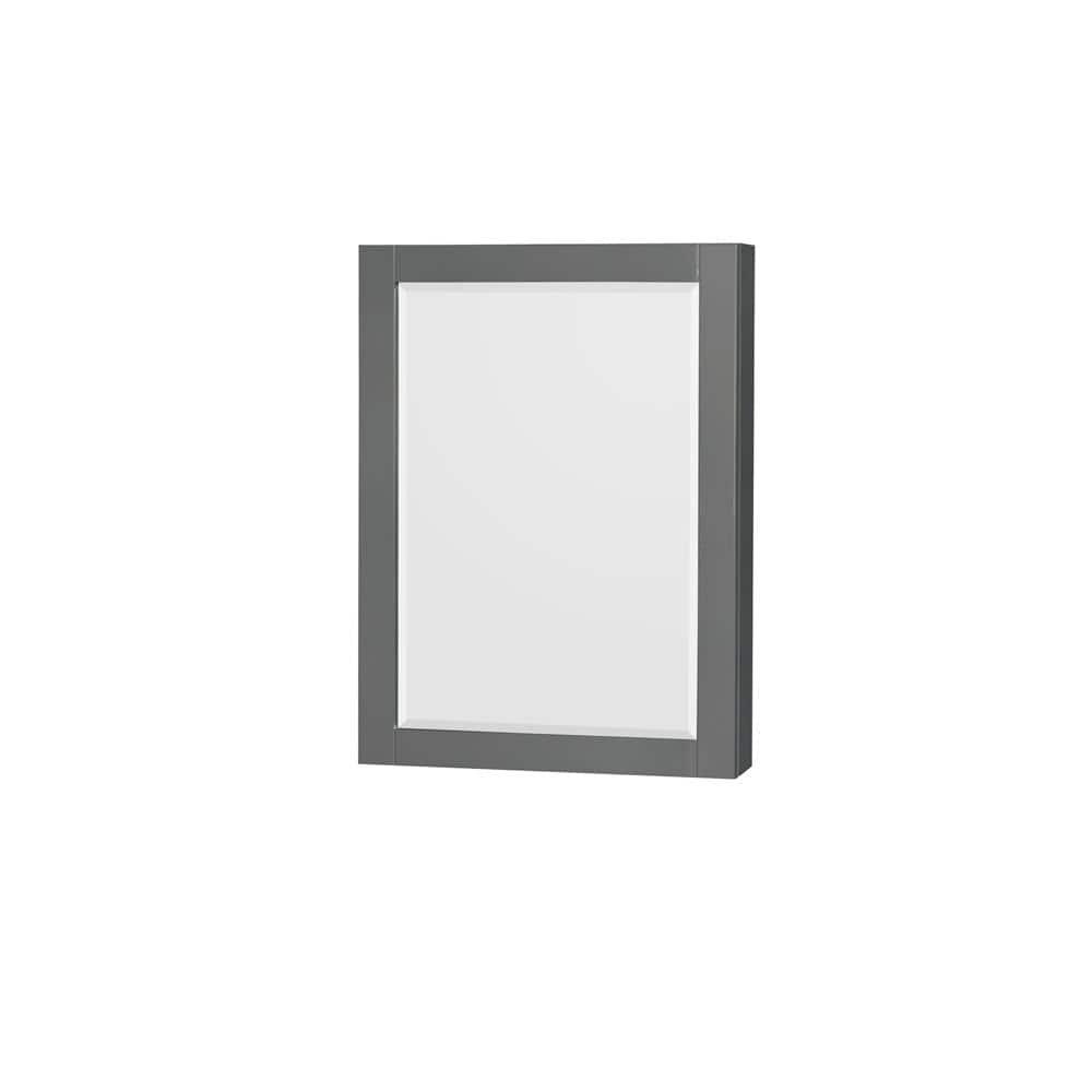 Wyndham Collection Sheffield 60-in Dark Gray with Brushed Chrome Trim Undermount Single Sink Bathroom Vanity with White Carrara Marble Natural Marble Top (Mirror Included)