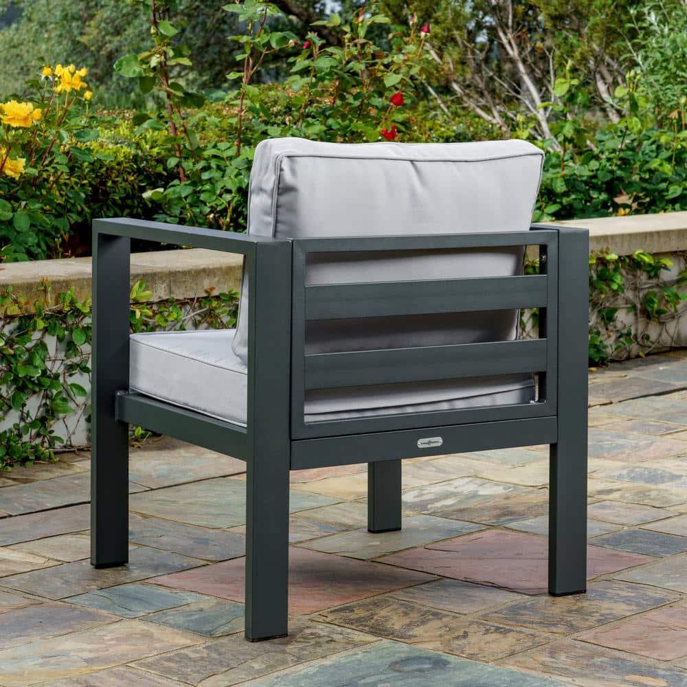 Tortuga Outdoor Lakeview Aluminum Club Chair - Gray