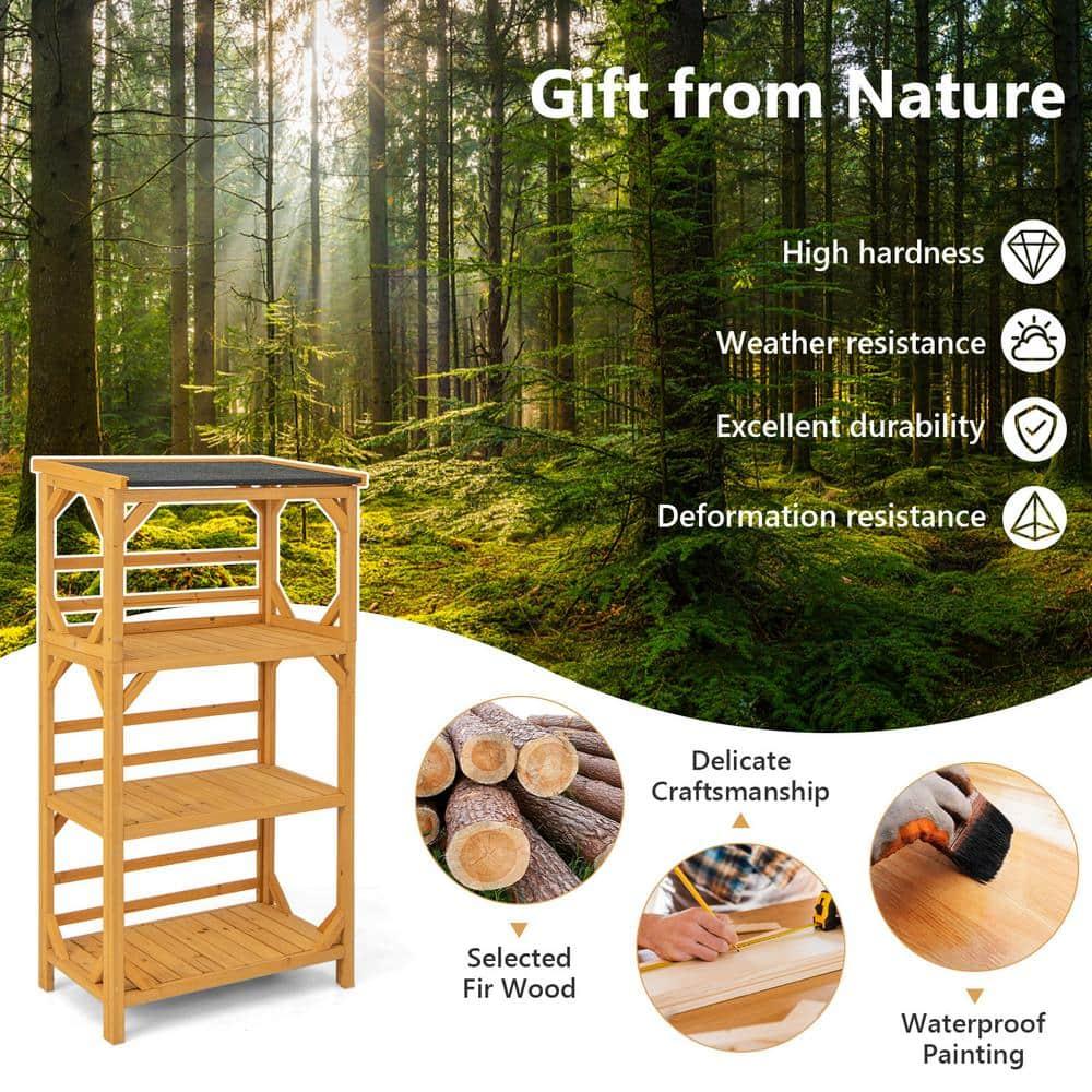 Red Barrel Studio® Wood Plant Stand