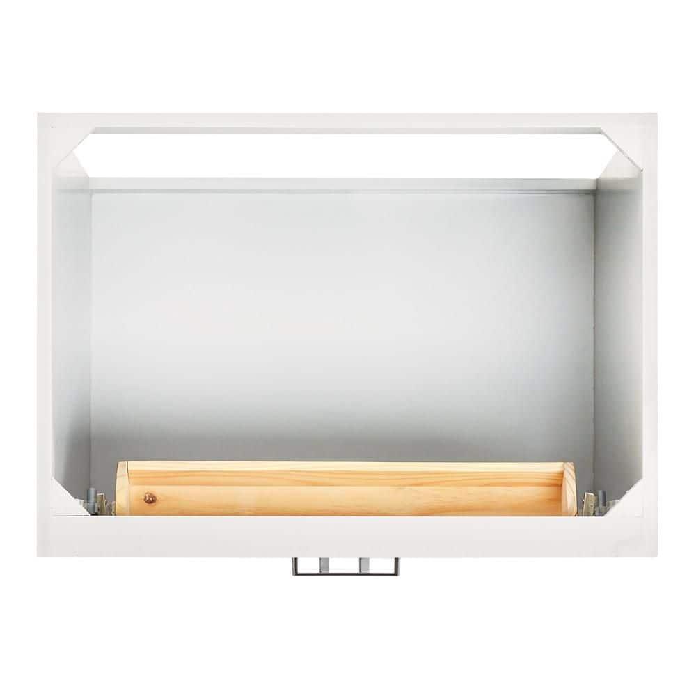 Thornaby 30'' Solid Wood Single Bathroom Vanity with 1.5'' White Quartz Top, Oval Sink