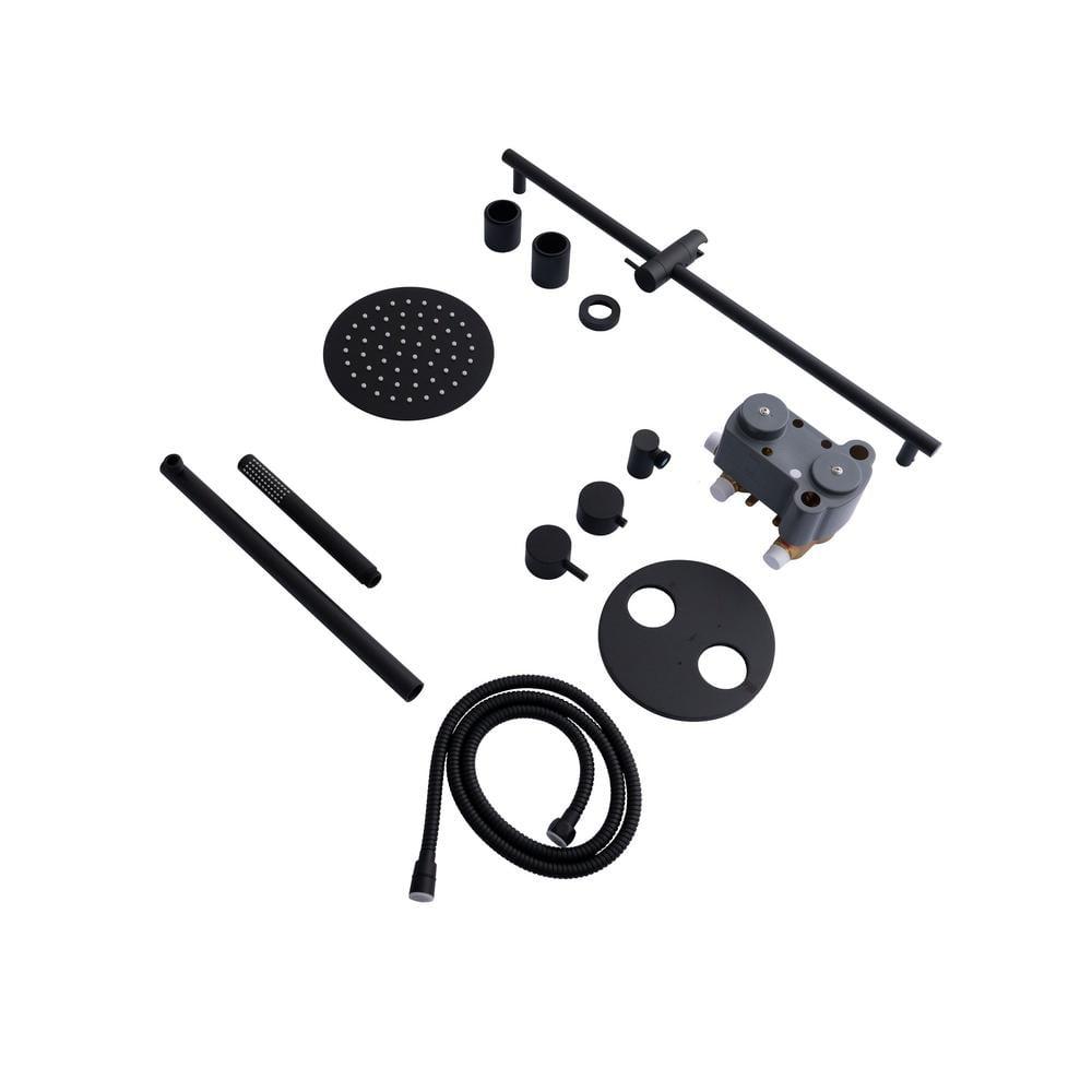 ZLINE EMBY-SHS-T2-MB ZLINE Autograph Edition Emerald Bay Thermostatic Shower System