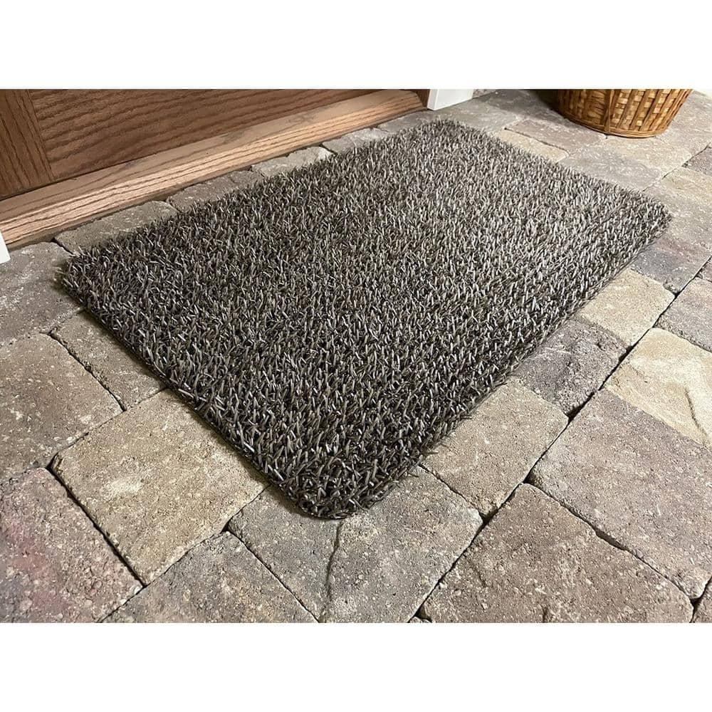 CLEAN MACHINE 10376921 High Traffic Astroturf Dirt Trapper Doormat, 23.5" x 35.5", Desert Taupe